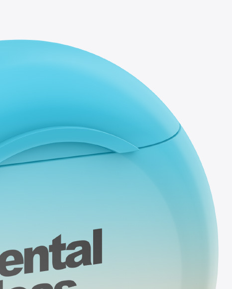 Glossy Dental Floss Box Mockup