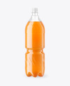 Peach Soft Drink Bottle Mockup