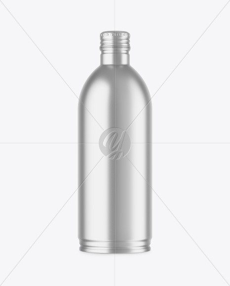 Metallic Bottle Mockup