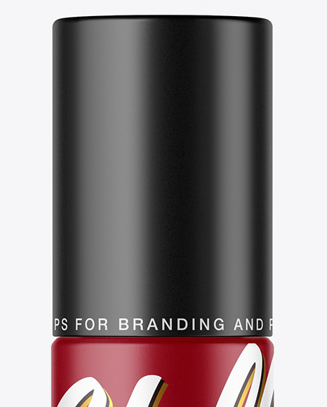 Matte Cosmetic Bottle with Pump Mockup