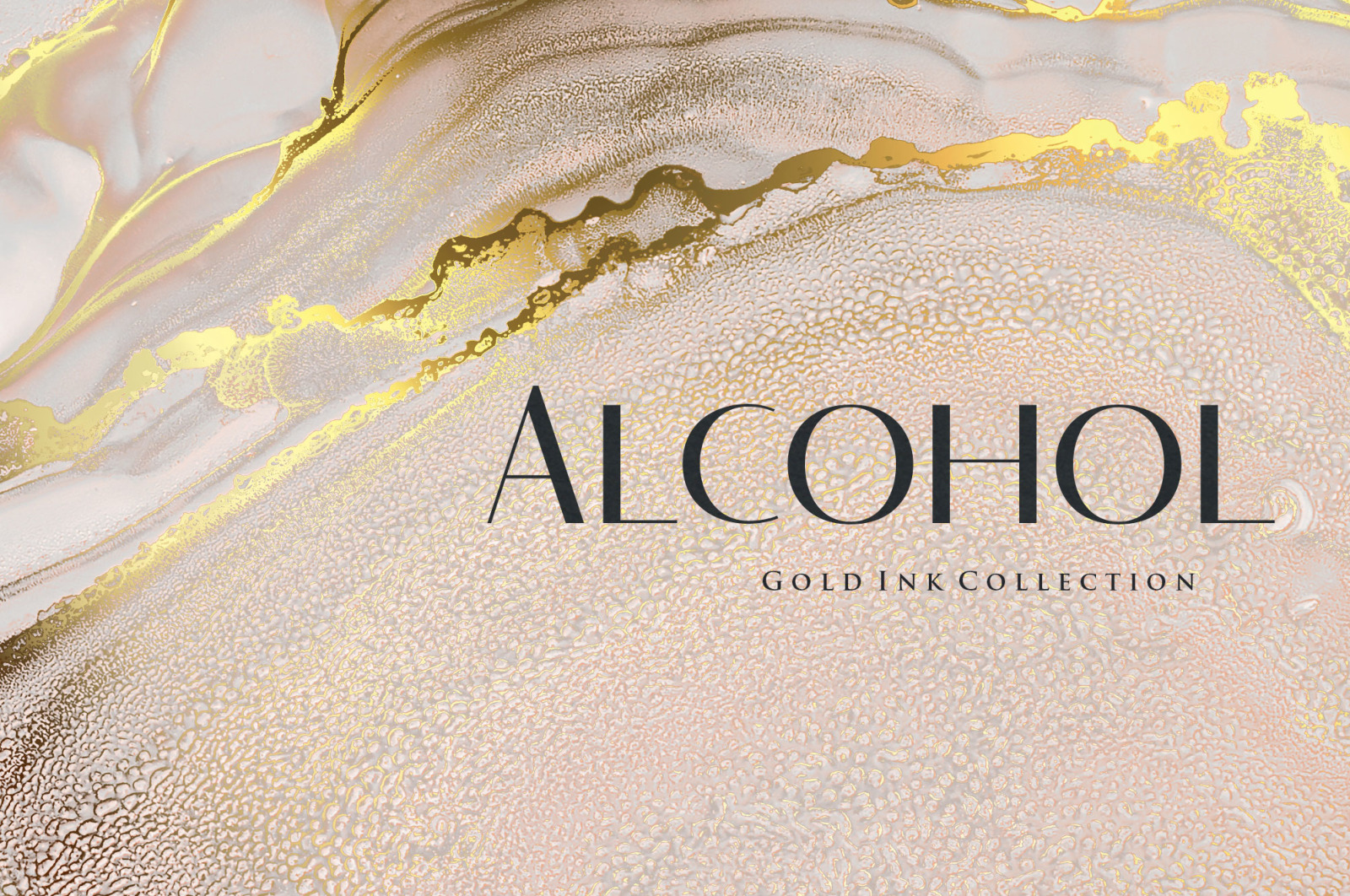 Gold Alcohol Ink Background