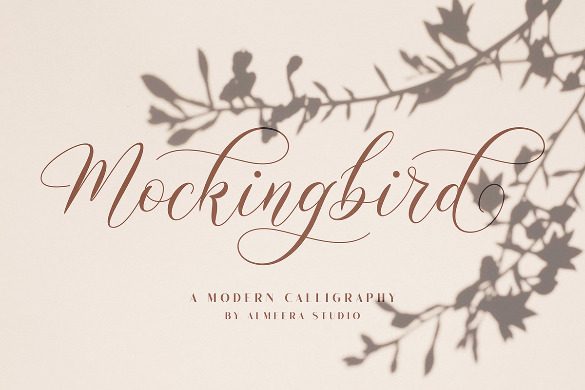 Mockingbird | Modern Calligraphy Mockingbird | Modern Calligraphy