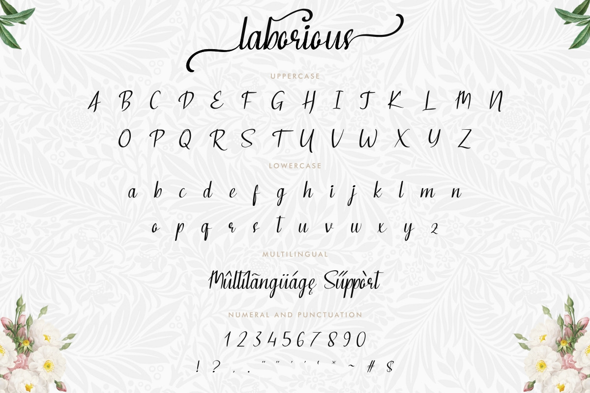 Laborious Font Laborious Font