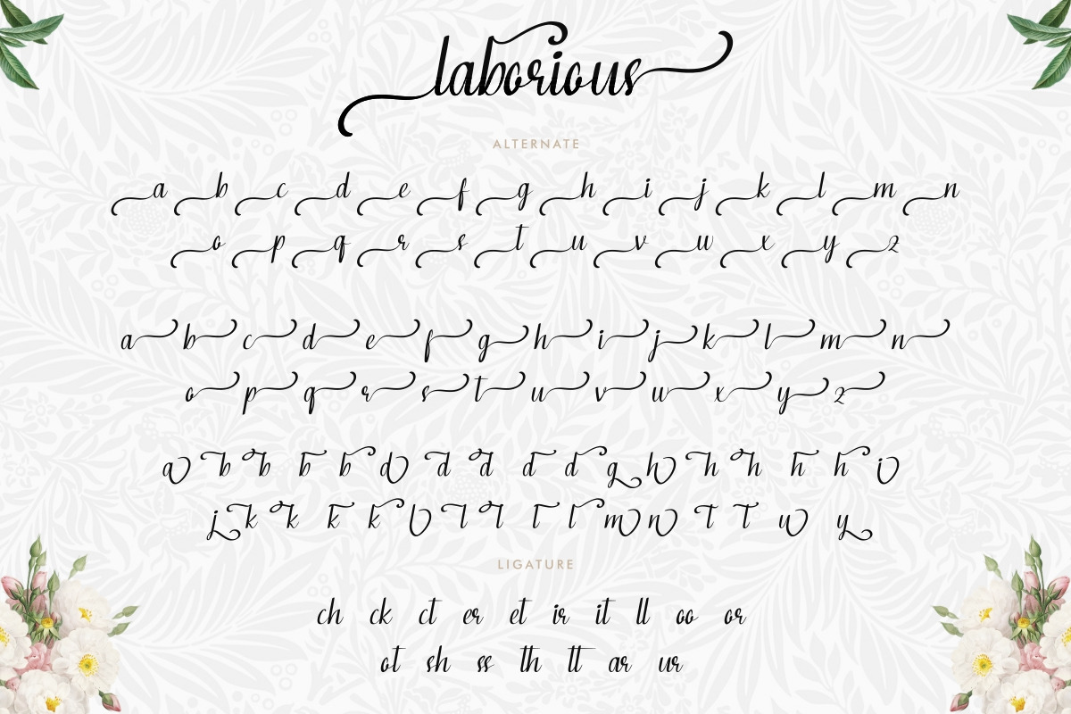Laborious Font Laborious Font