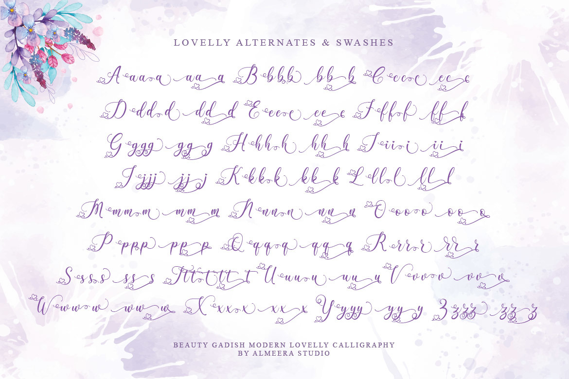 Beauty Gadish Font Beauty Gadish Font