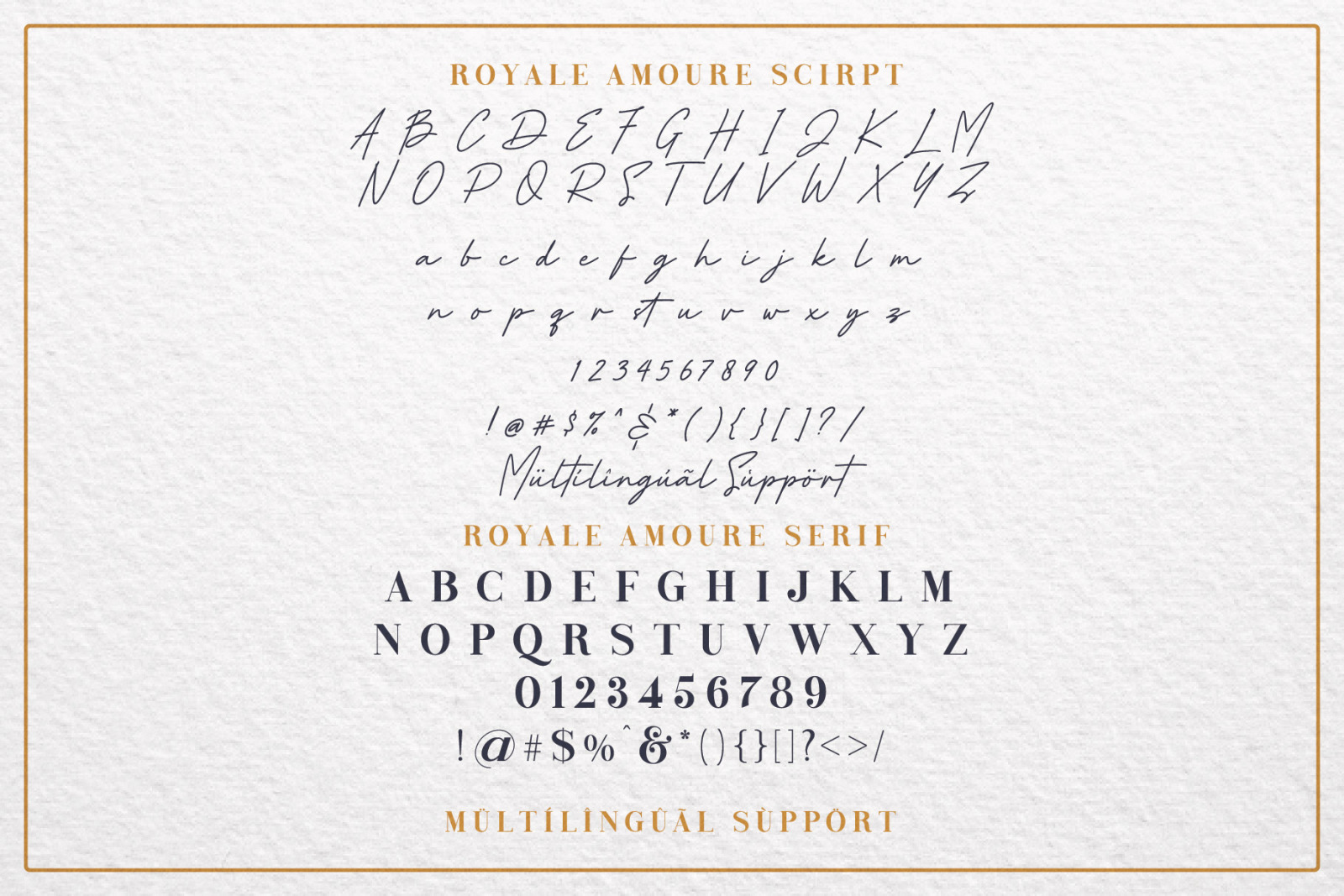 Royale Amoure Font Duo