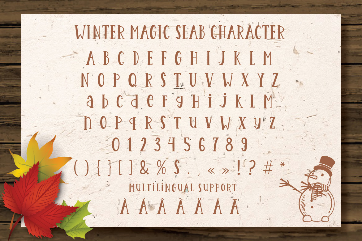 Magic Winter Font Trio & Extras Magic Winter Font Trio & Extras