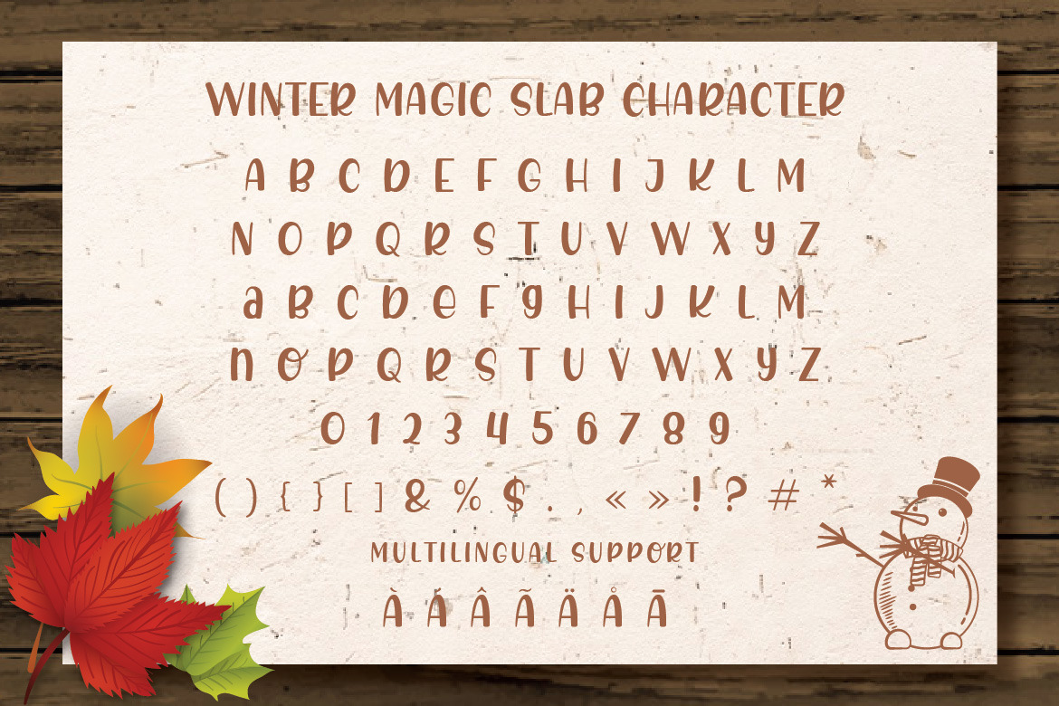 Magic Winter Font Trio & Extras Magic Winter Font Trio & Extras