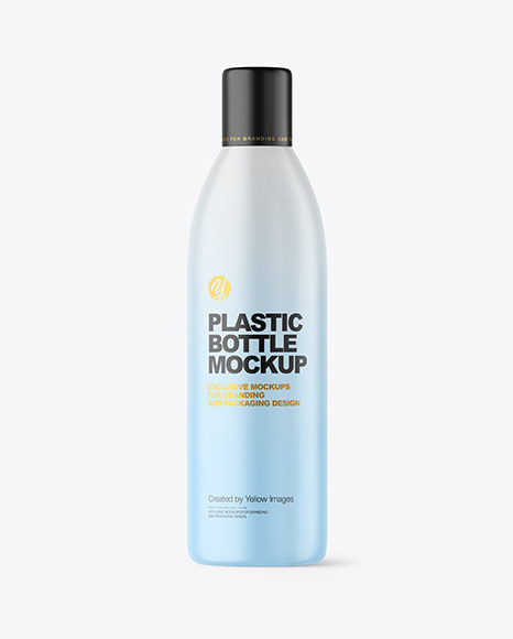 Matte Plastic Bottle Mockup