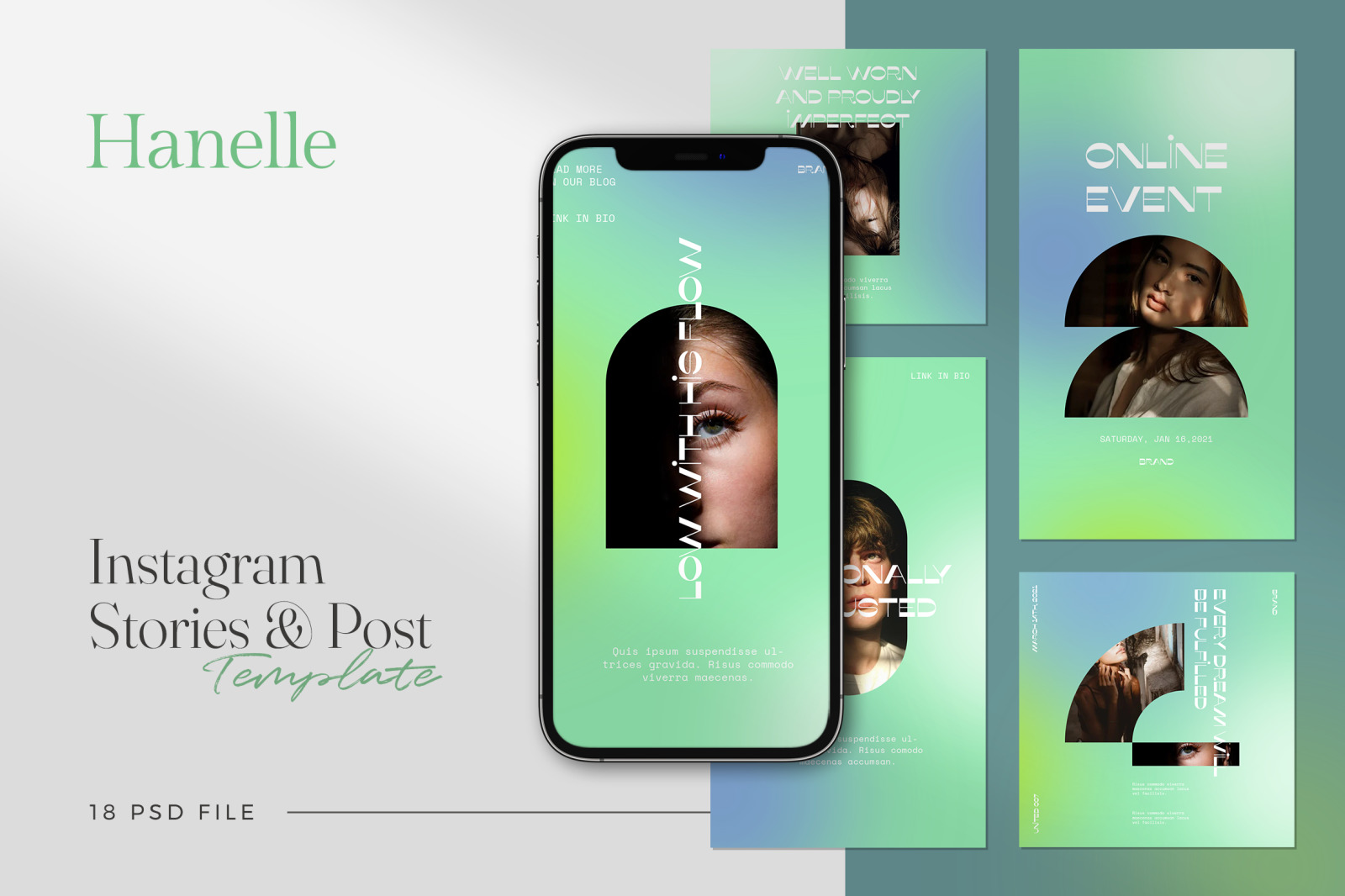 Hanelle - Minimalist Instagram Stories &amp; Post