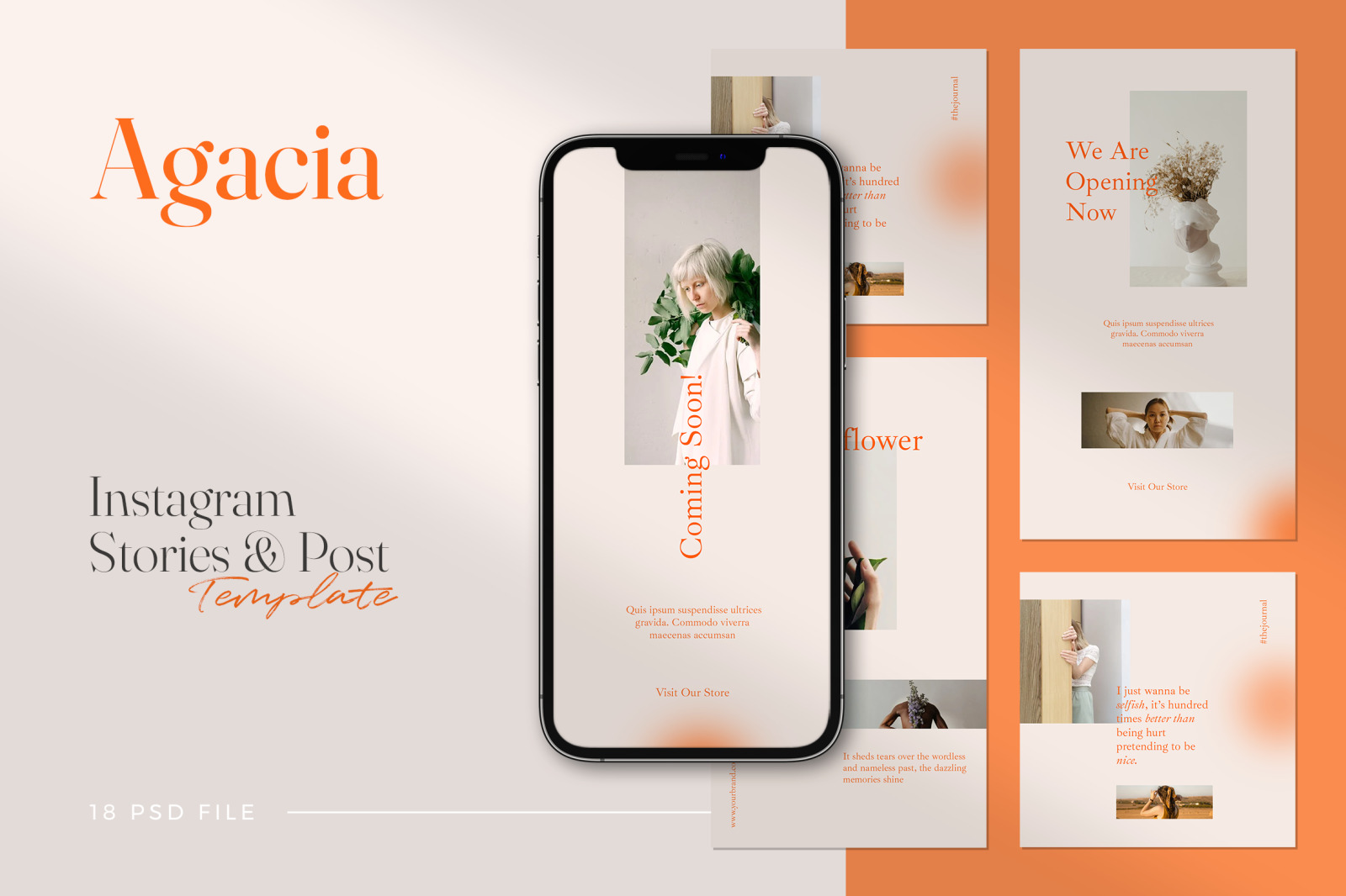 Agacia - Minimalist Instagram Stories &amp; Post