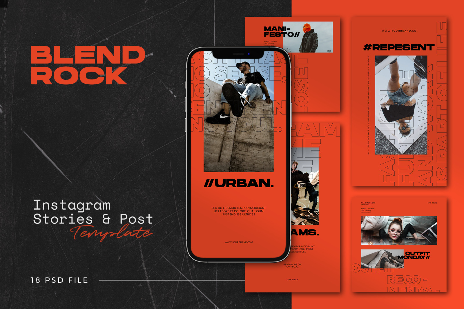 Blendrock - Instagram Stories &amp; Post Template