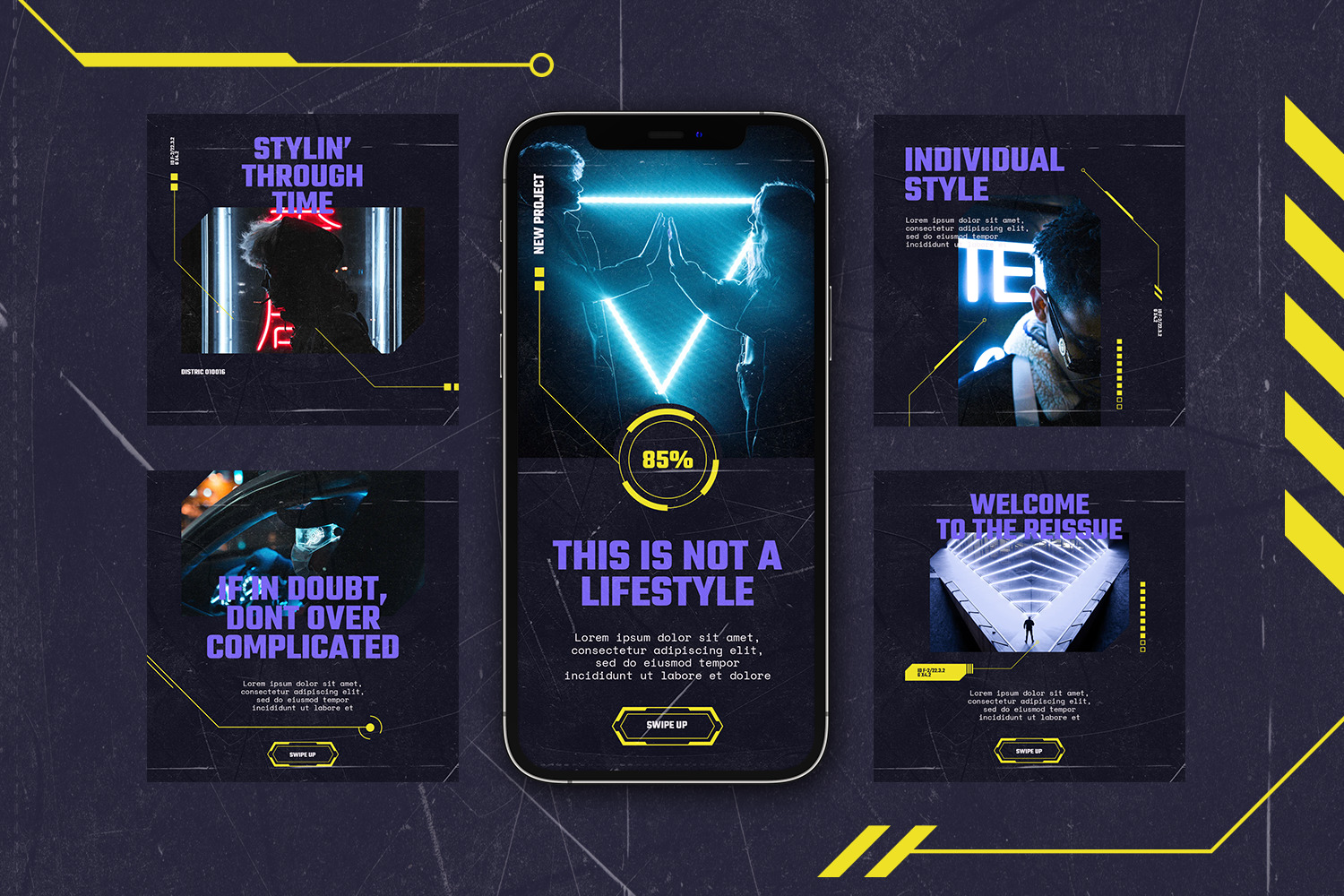 Shallow - Instagram Stories & Post Template Shallow - Instagram Stories & Post Template