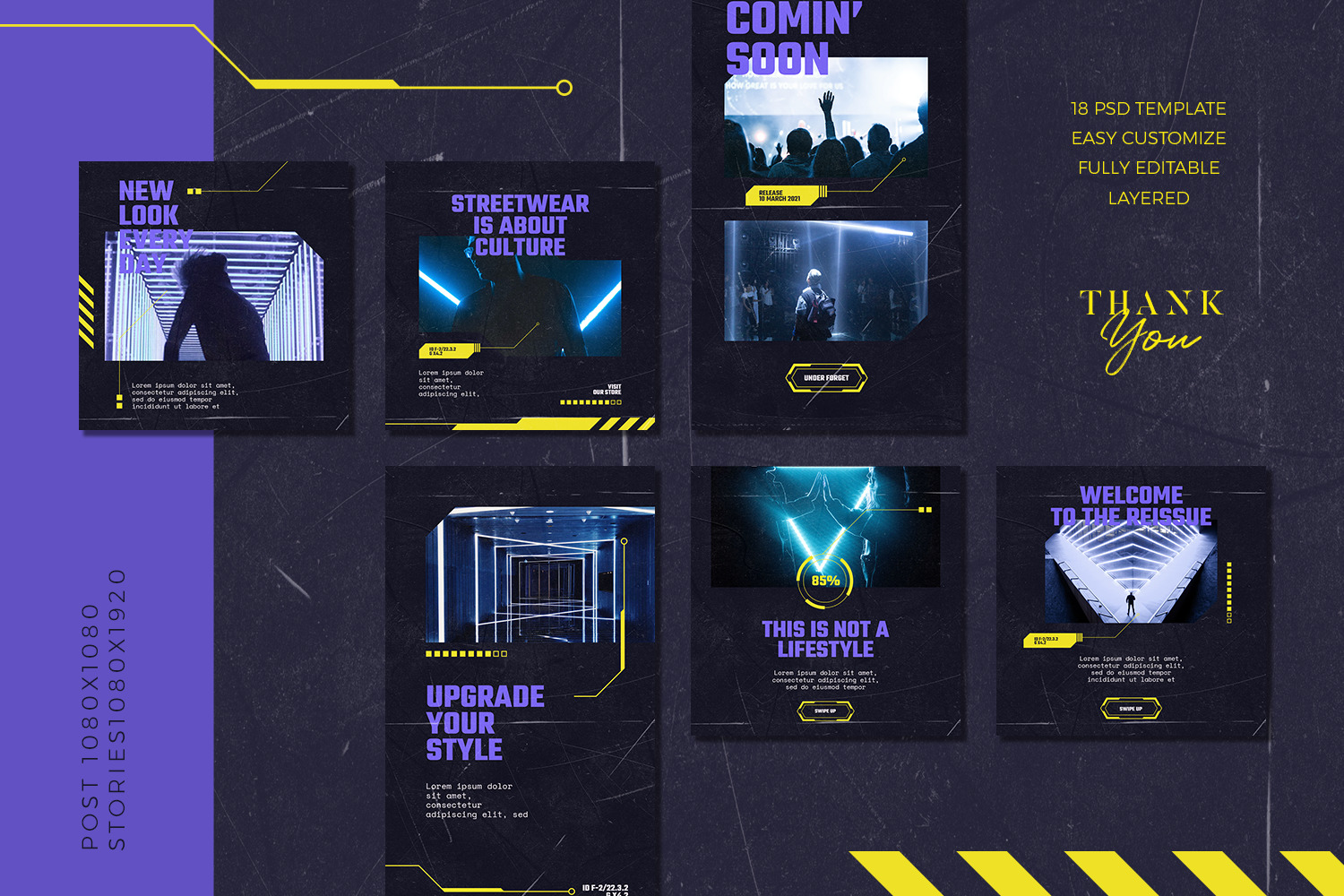 Shallow - Instagram Stories & Post Template Shallow - Instagram Stories & Post Template