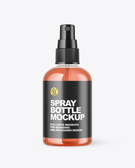 Color Liquid Spray Bottle Mockup