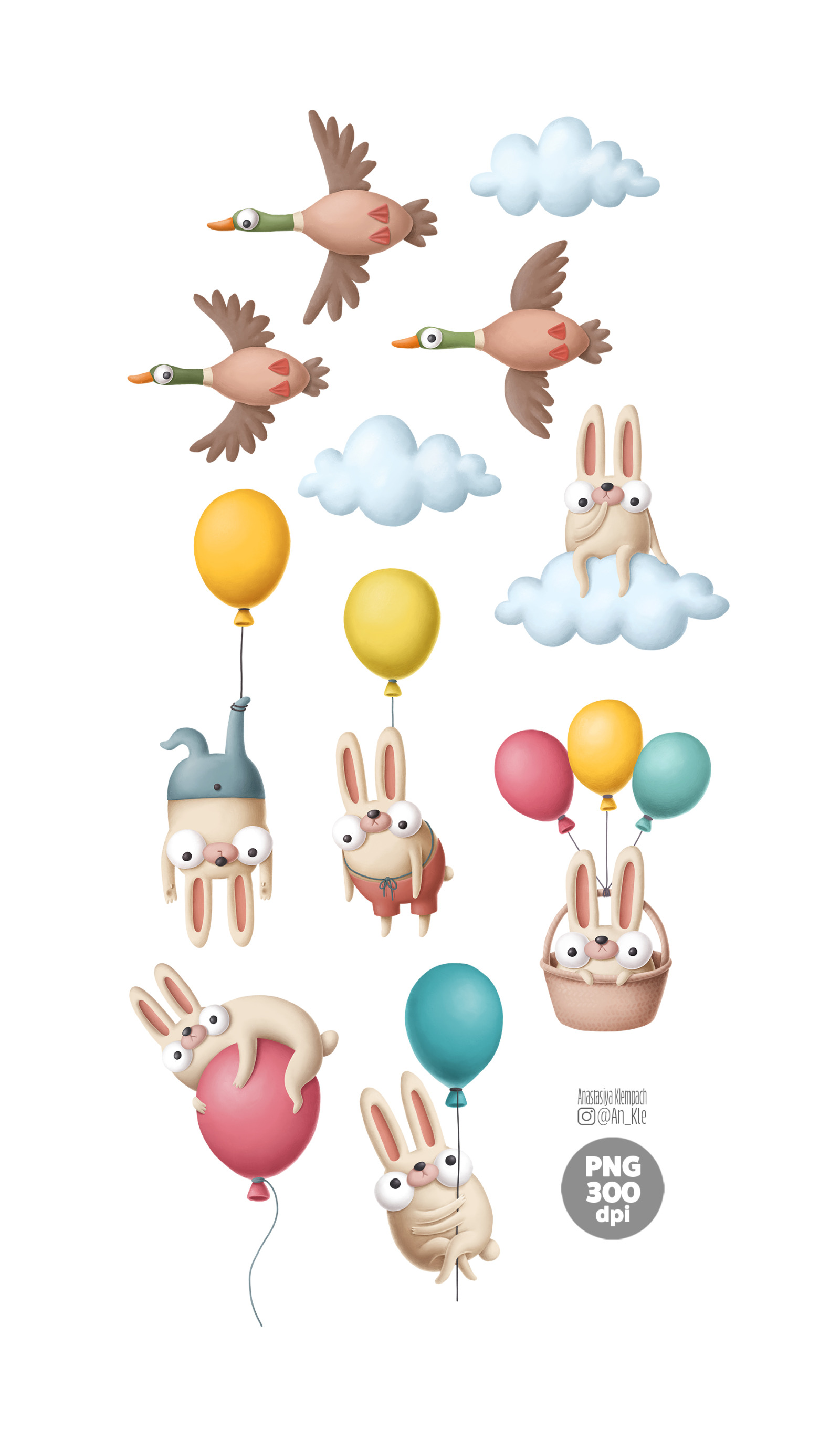 Bunnies and balloons