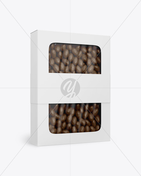 Box with Chocolate Dragee Mockup