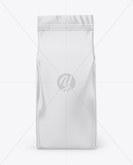 Glossy Food Bag Mockup - Front View