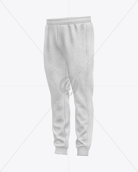 Men's Melange Sport Pants Mockup