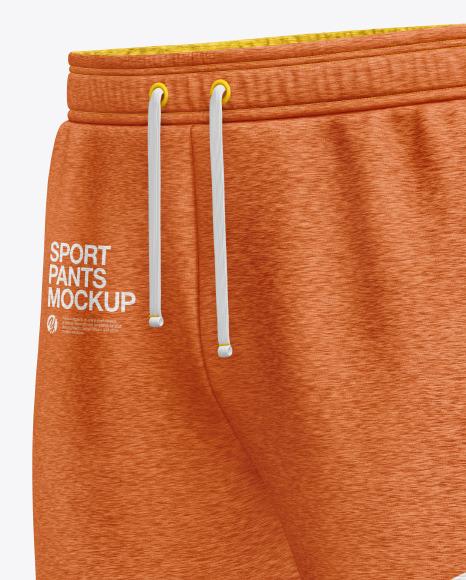 Men's Melange Sport Pants Mockup