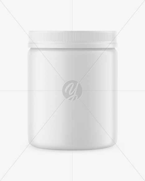 Matte Plastic Jar Mockup