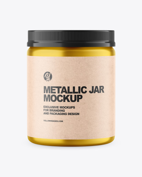 Metallic Jar Mockup