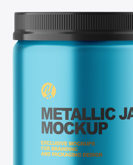 Metallic Jar Mockup