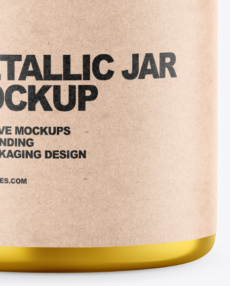 Metallic Jar Mockup