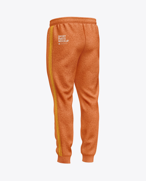 Men's Melange Sport Pants Mockup