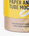 Matte Paper and Kraft Paper Tube Mockup