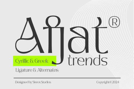 Afjat Trends - Latin & Cyrillic - New sans serif fonts