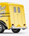 Delivery Truck Mockup - Half Side View (Back)