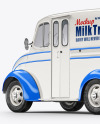 Delivery Truck Mockup - Half Side View (Back)