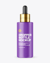 Matte Dropper Bottle Mockup