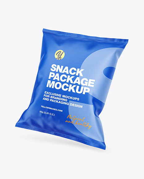 Matte Snack Package Mockup