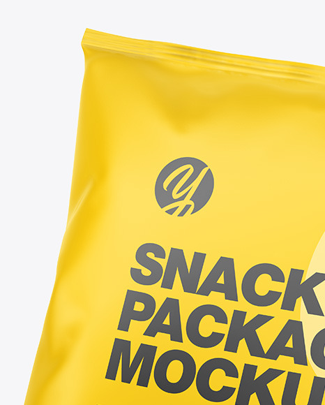 Matte Snack Package Mockup