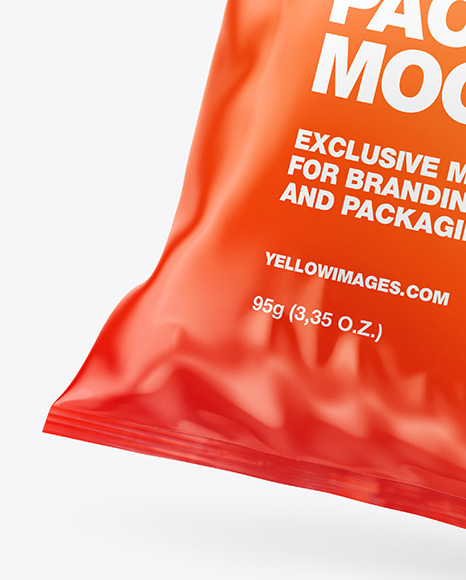 Glossy Snack Package Mockup