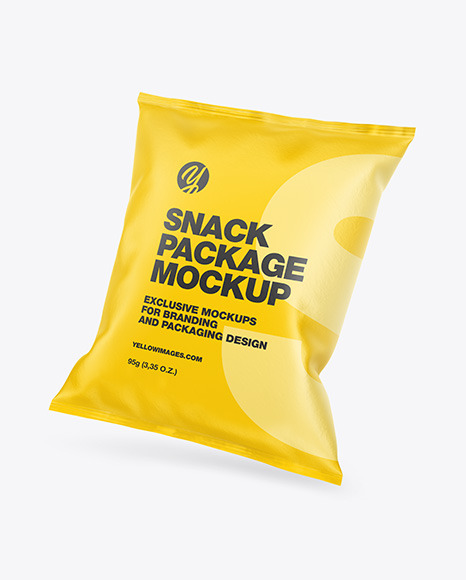 Paper Snack Package Mockup