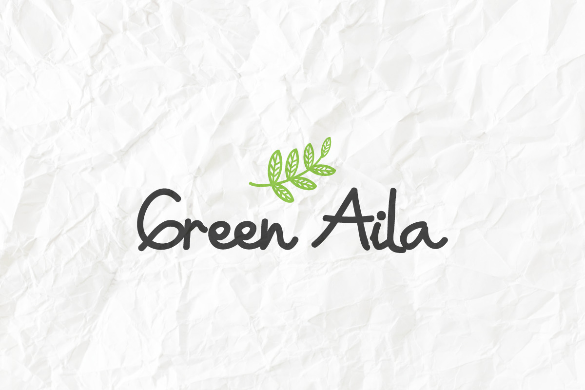 Green Aila Handwriting Font