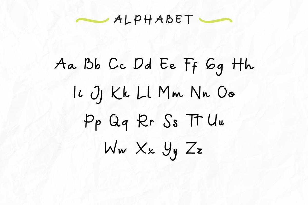 Green Aila Handwriting Font Green Aila Handwriting Font