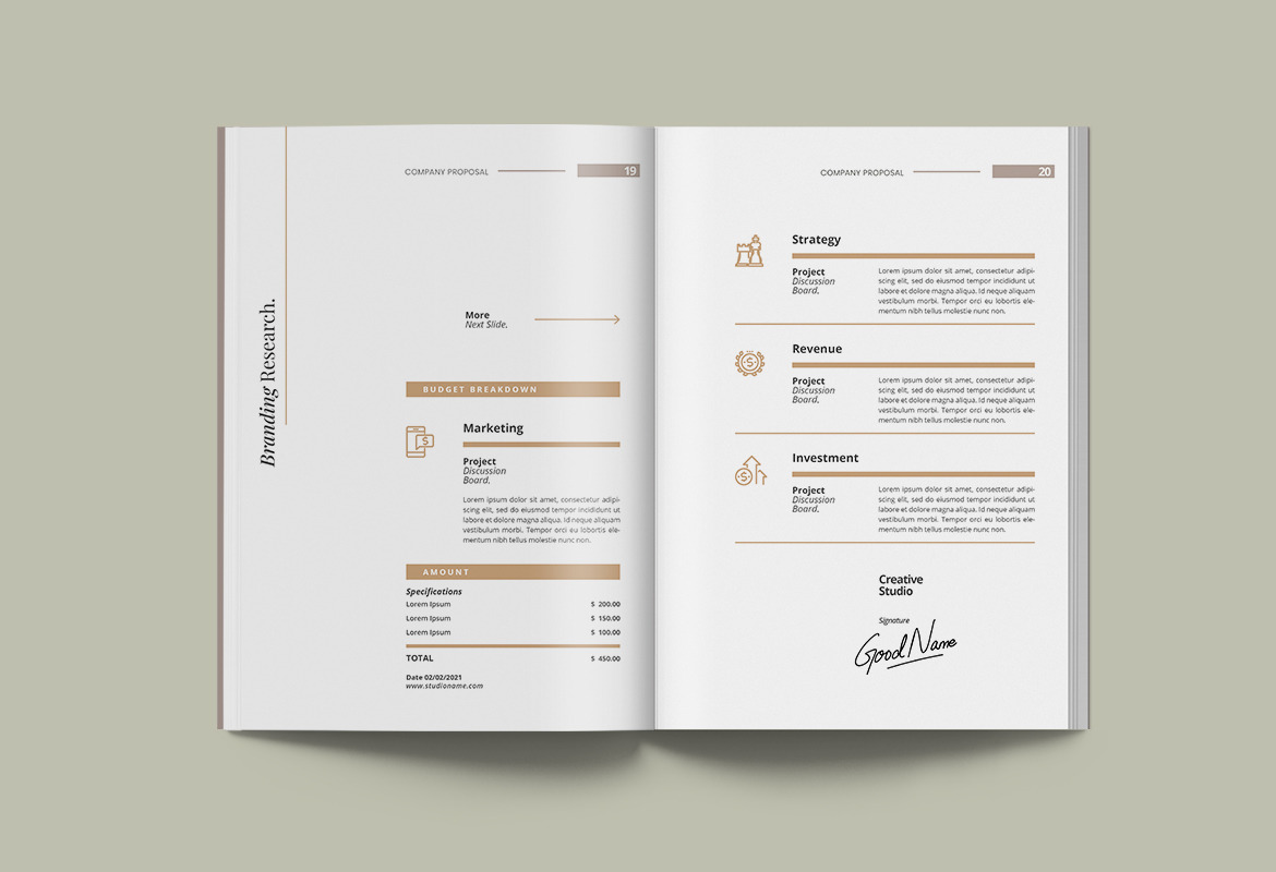 Simple and Elegant Company Proposal Template