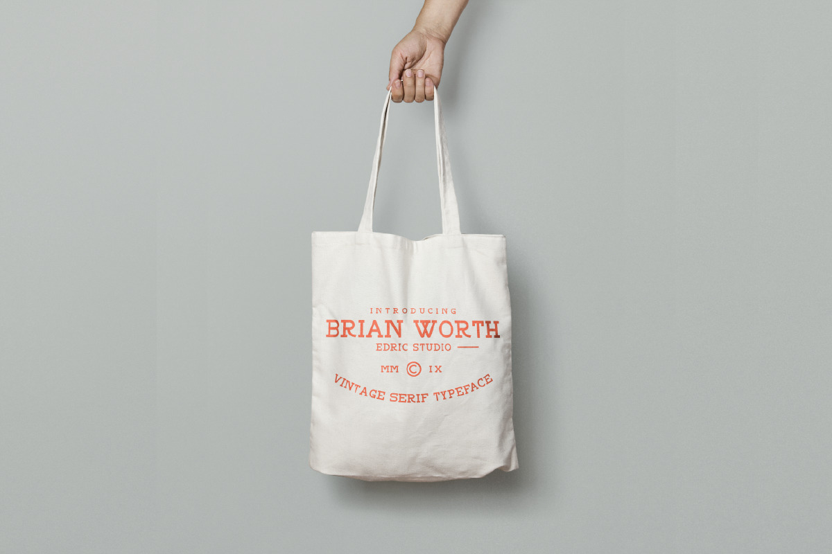 BRIAN WORTH - Vintage Font