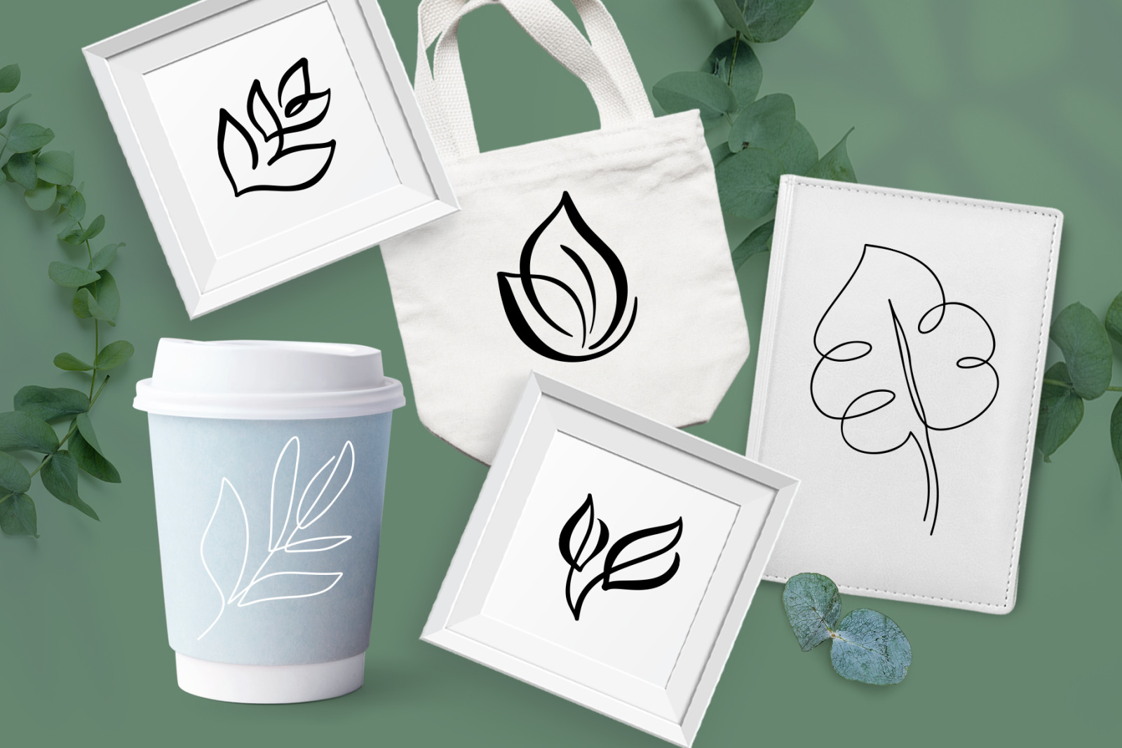 Logo Botanical Leaf SVG