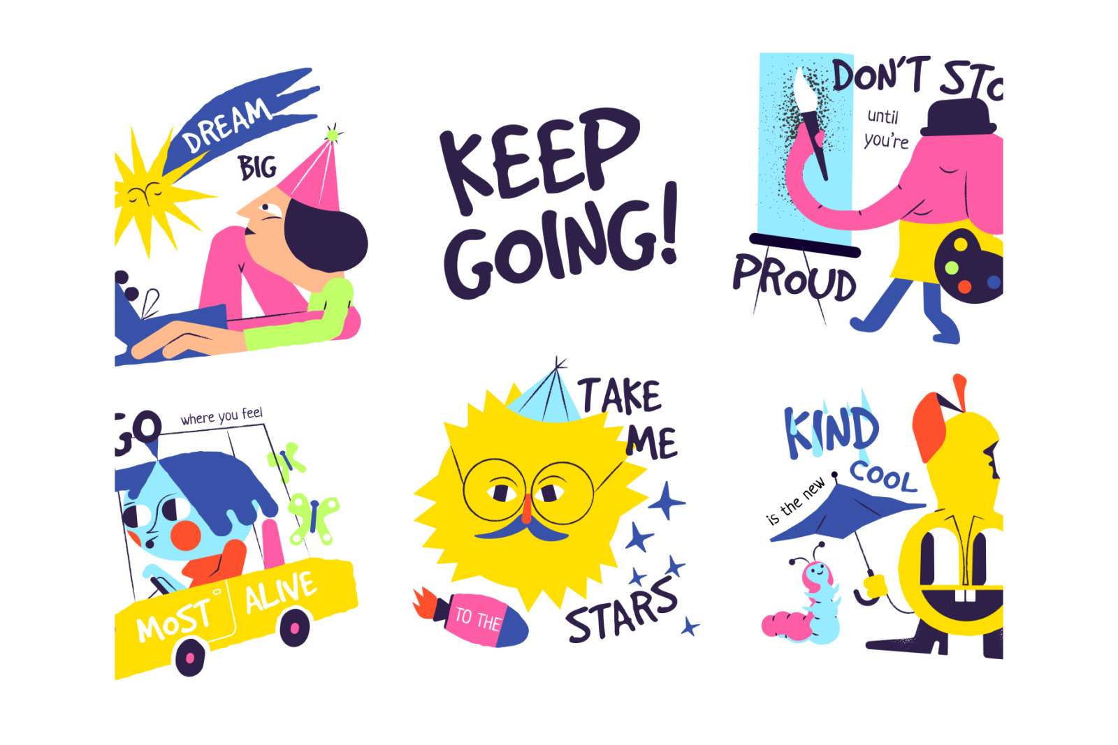 Keep Going Illustrations Keep Going Illustrations