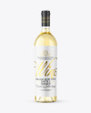 Clear Glass White Wine Bottle Mockup