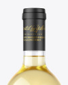 Clear Glass White Wine Bottle Mockup