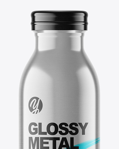 Metallic Thermo Bottle Mockup