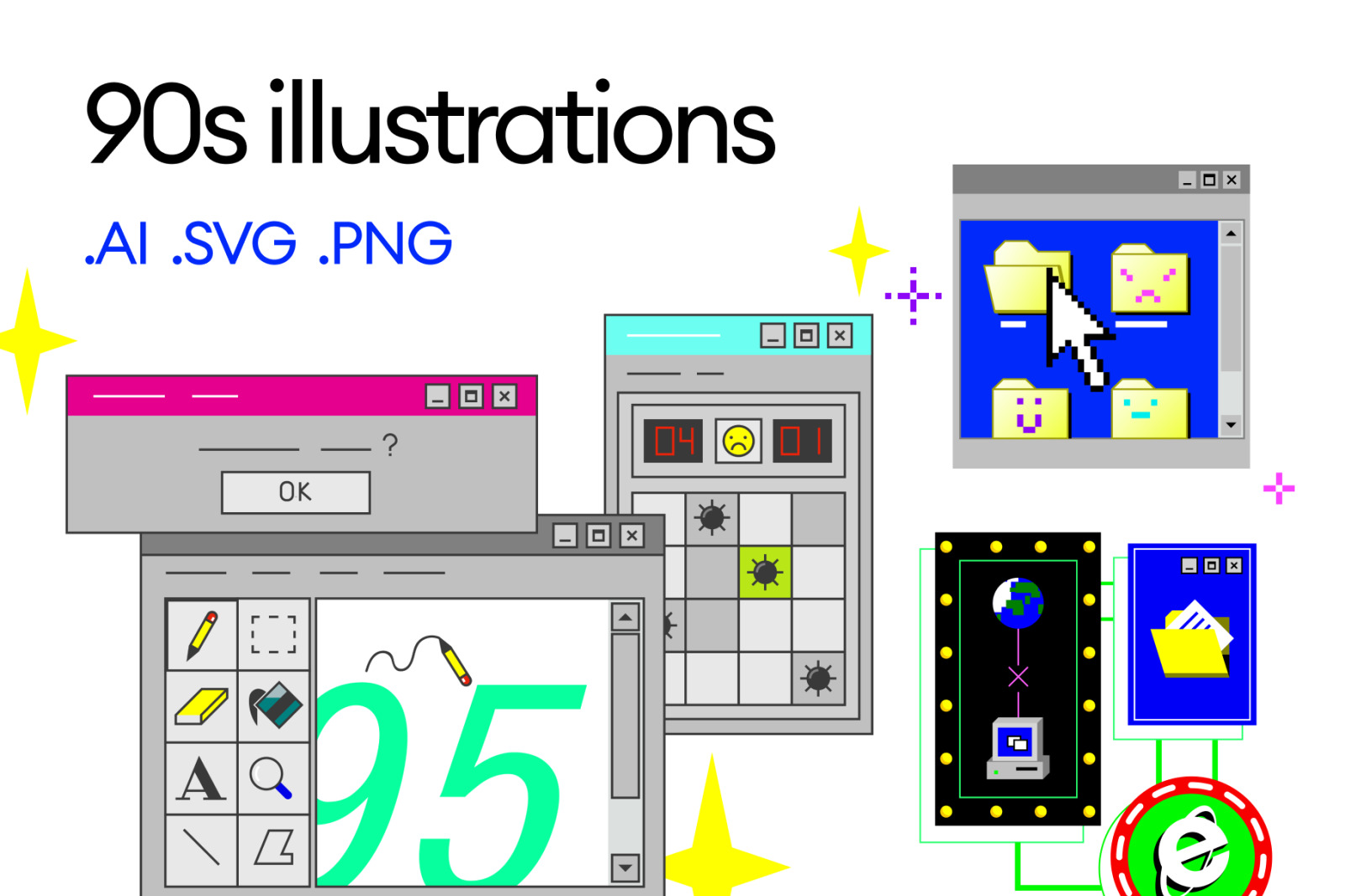 90's Illustrations 90's Illustrations