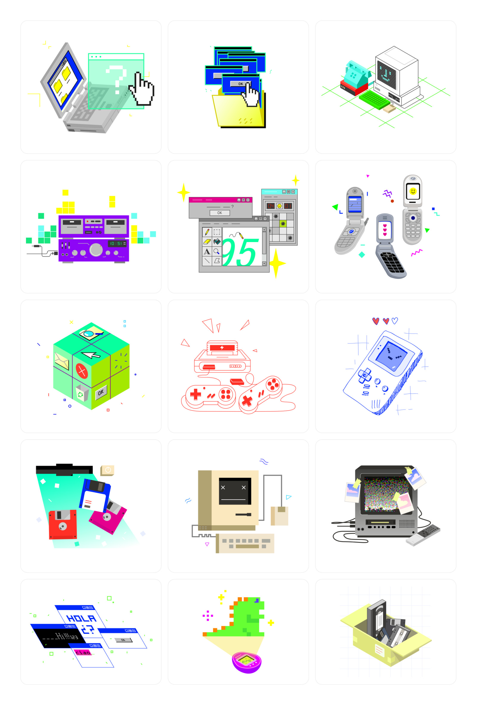 90's Illustrations 90's Illustrations