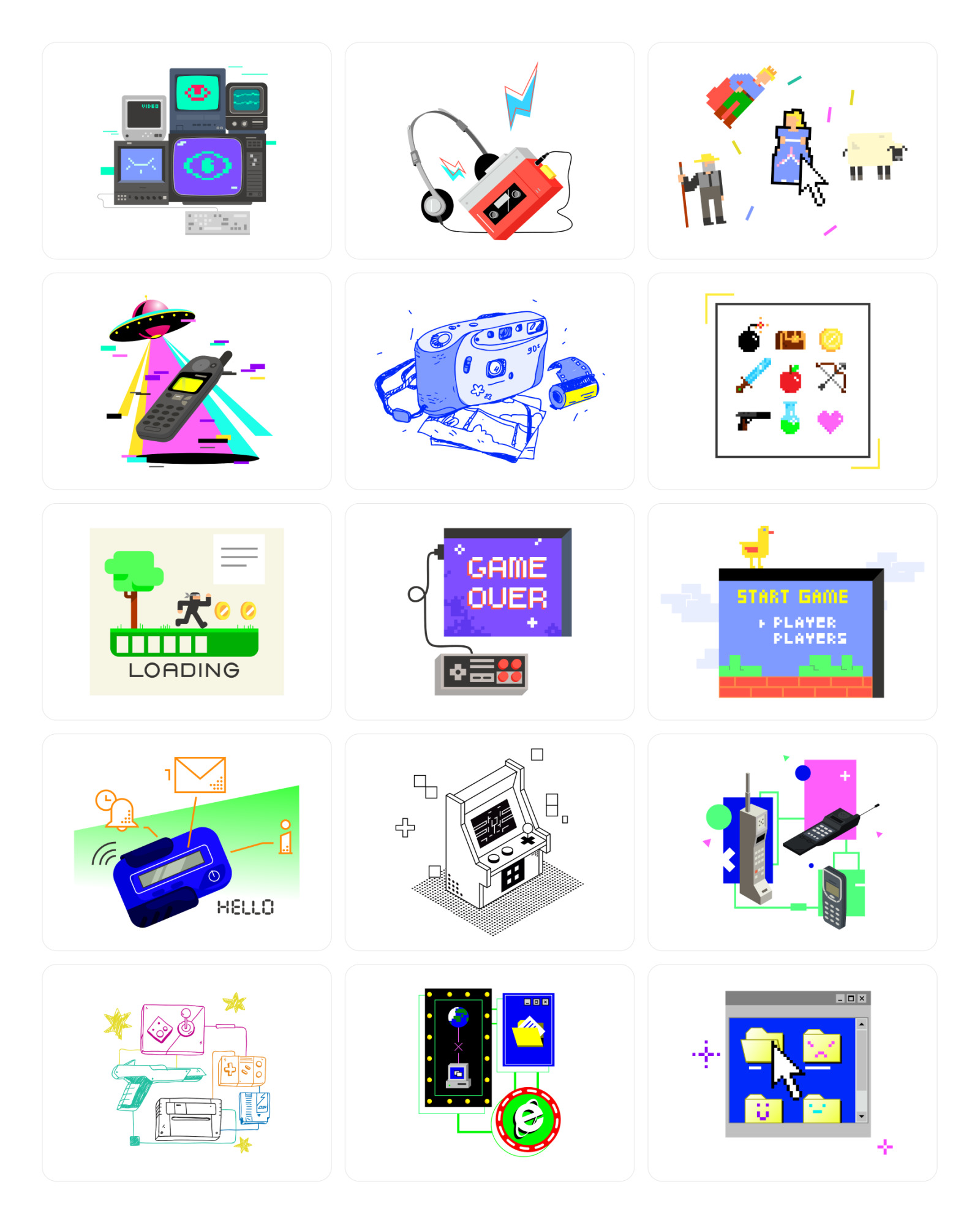90's Illustrations 90's Illustrations